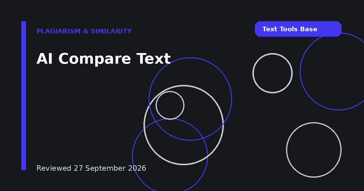 AI Compare Text