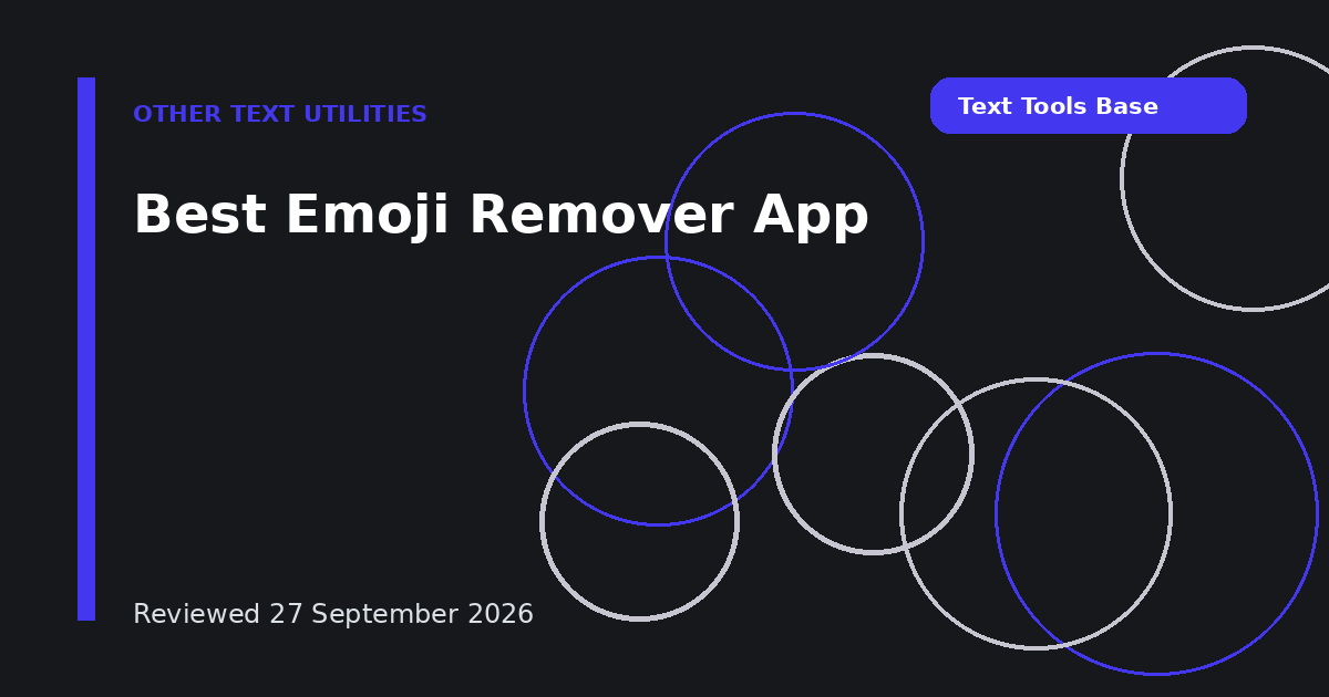 Best Emoji Remover App