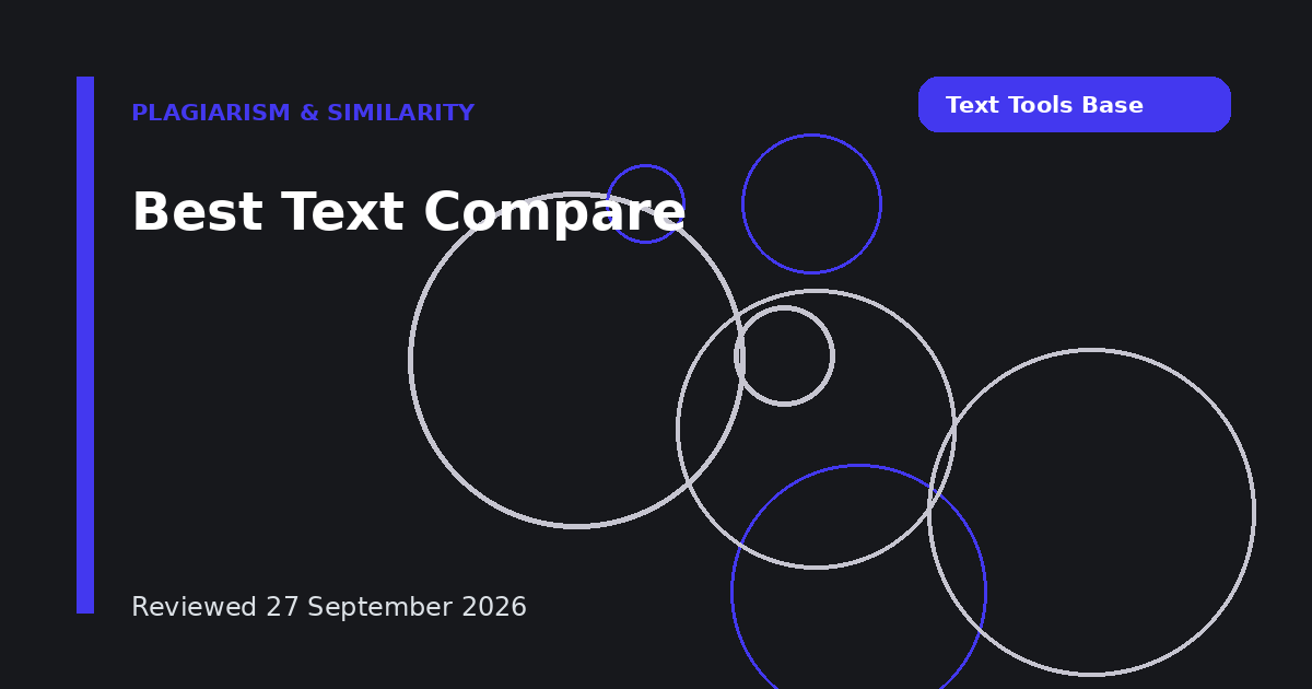 Best Text Compare