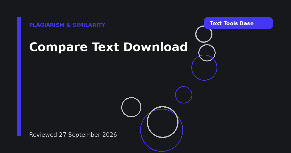 Compare Text Download