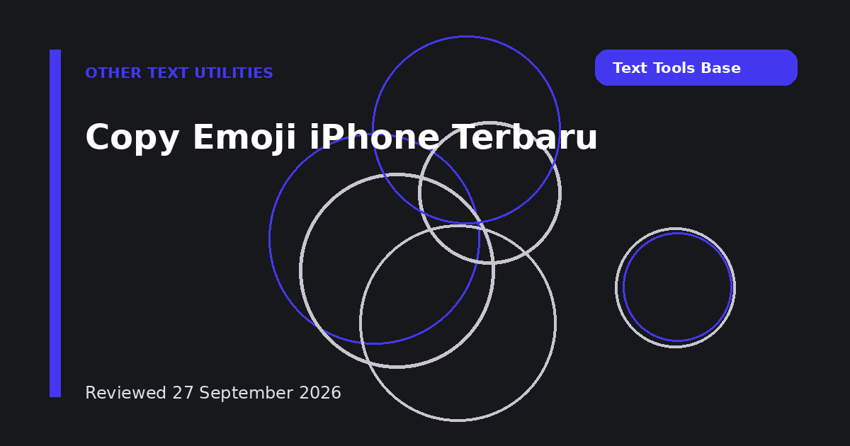 Copy Emoji iPhone Terbaru