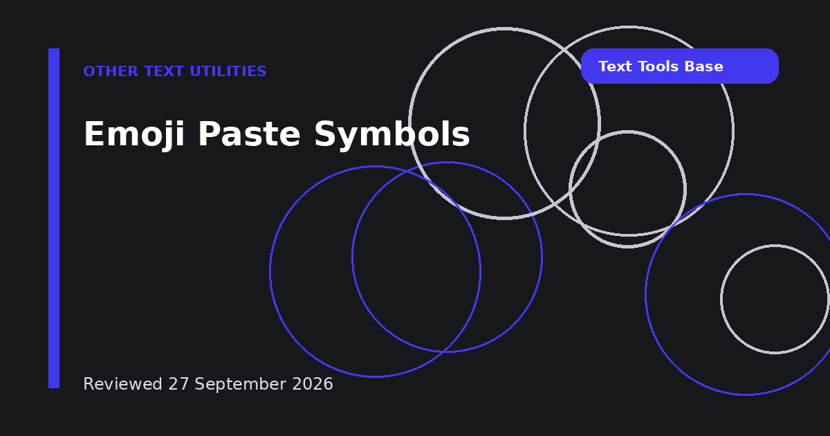 Emoji Paste Symbols