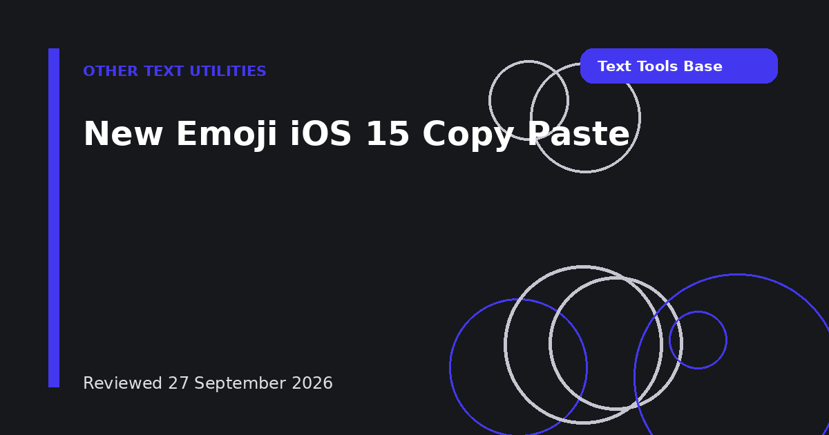 New Emoji iOS 15 Copy Paste
