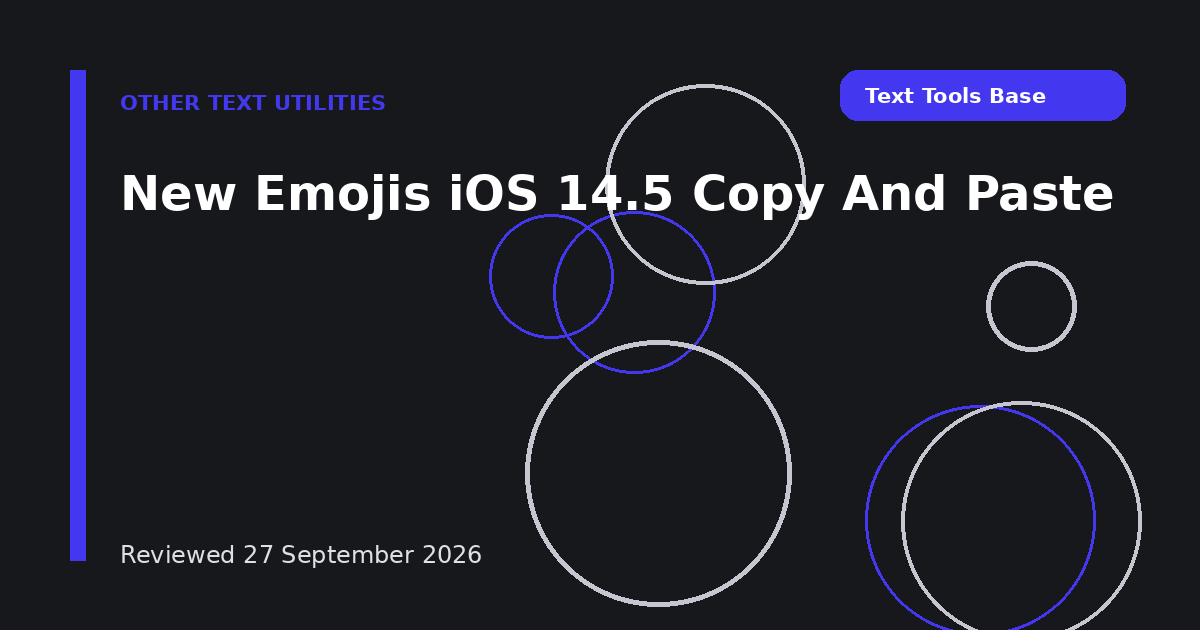 New Emojis iOS 14.5 Copy And Paste