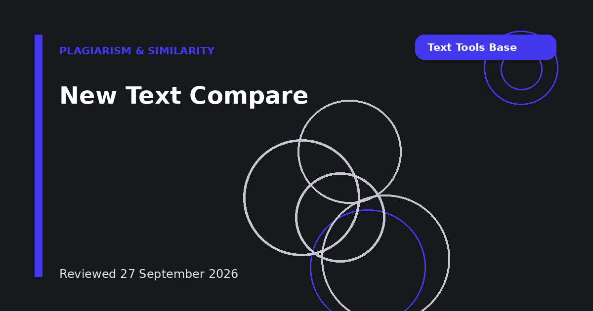 New Text Compare