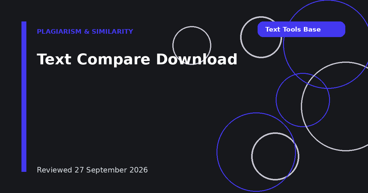 Text Compare Download